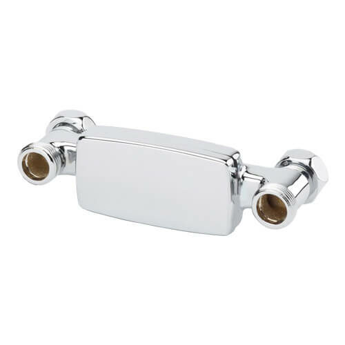 Equilibreur de pression TWINDOUCHE mâle/femelle, écrous tournants 3/4'', entraxe 150 mm. Chromé.