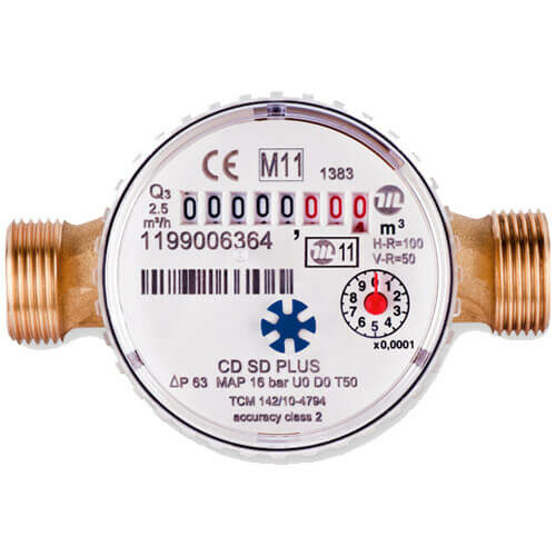 Divisional water meter