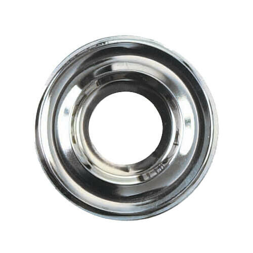 Rosace plate ø 55mm, brute, polie ou chromée.