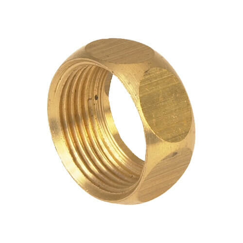 Ecrou pour collet battu, femelle brut ou chromé.