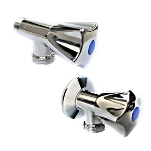 Robinet de machine à laver équerre.