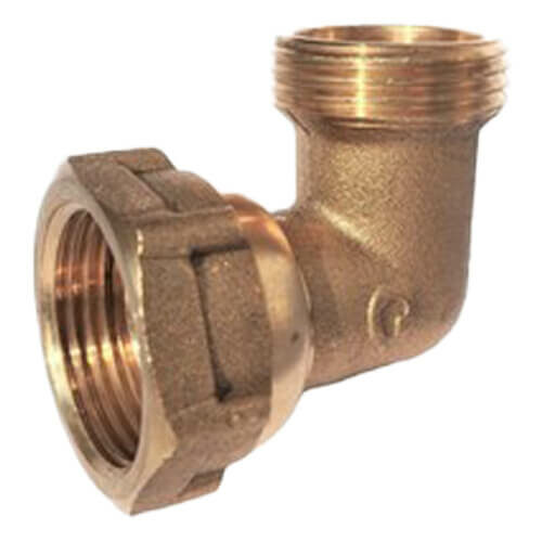 Coude mâle et femme avec écrou tournant.