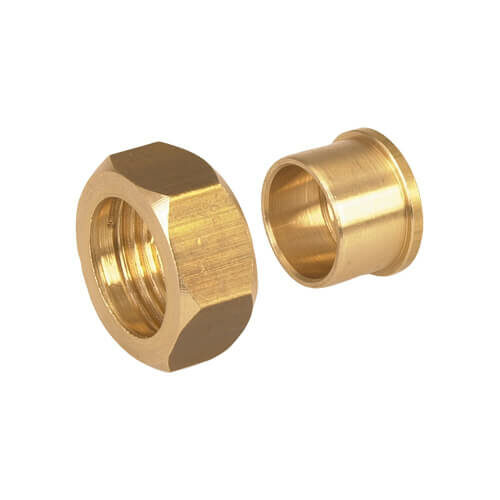 Raccords 2 pièces, douille à souder pour cuivre, brut.