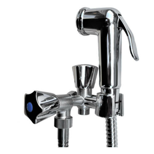 Kit hygiène WC avec support douchette, version luxe.