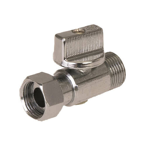 Robinet réservoir de chasse droit 1/4 de tour à boisseau.