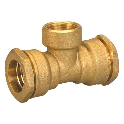 Brass fittings for polyethylene pipes