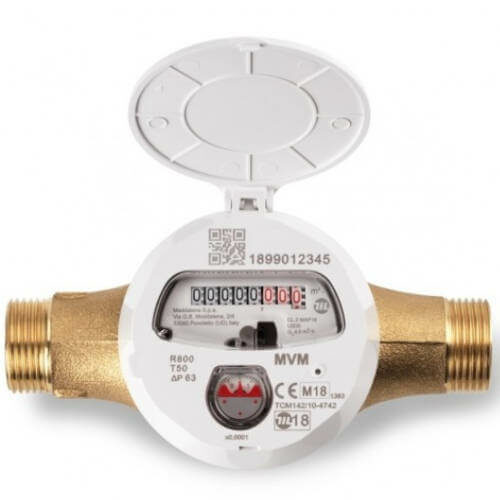 Volumetric water meter
